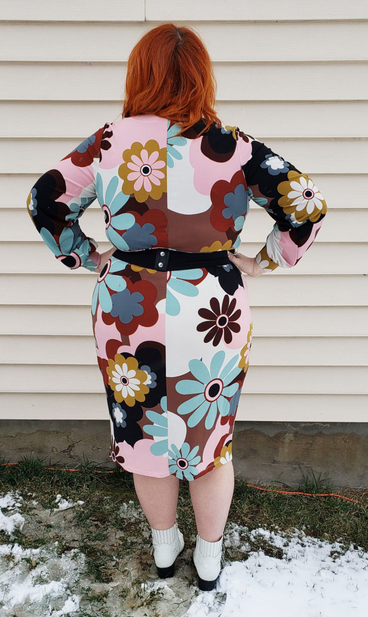 Gwynnie Bee Box January 2019 - Retro Floral Faux Wrap Dress By Eloquii Size 20 6