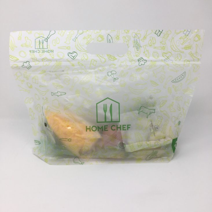 Home Chef Subscription Box Review February 2019 - RECIPE BAG BACK
