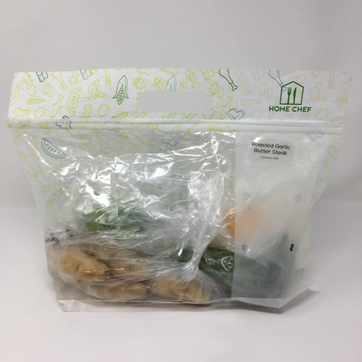 Home Chef Subscription Box Review February 2019 - STEAK BAG FULL
