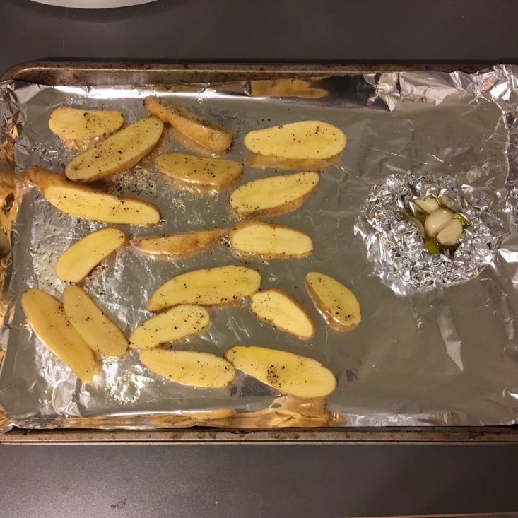 Home Chef Subscription Box Review February 2019 - STEAK TRAY PREP