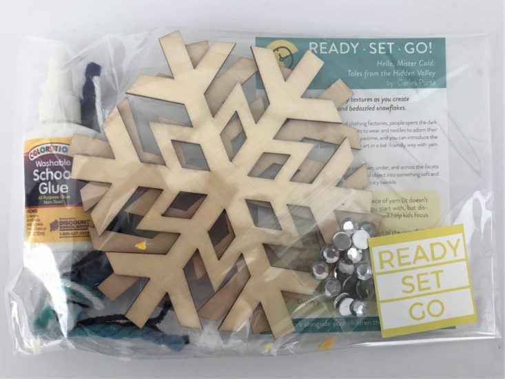 KidArtLit Deluxe January 2019 - Ready Set Go Snow Flake Packaged Unopened