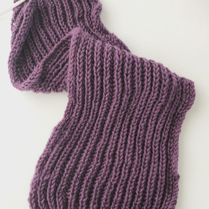 Knit Picks Yarn January 2019 - Scarf Progress
