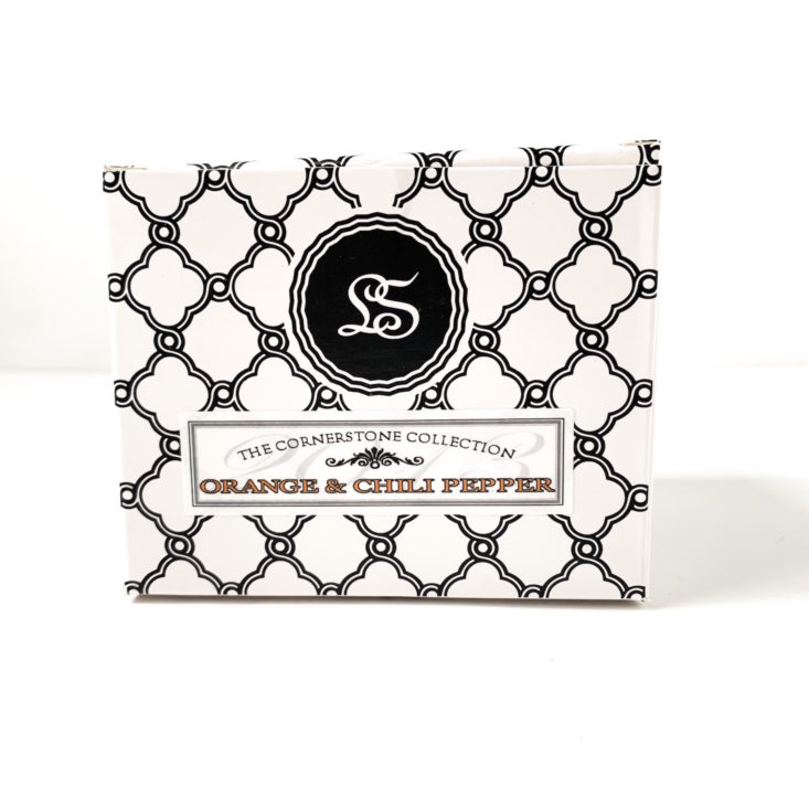LoveSpoon Candle Club February 2019 - Orange & Chili Pepper Soy Candle Box Front