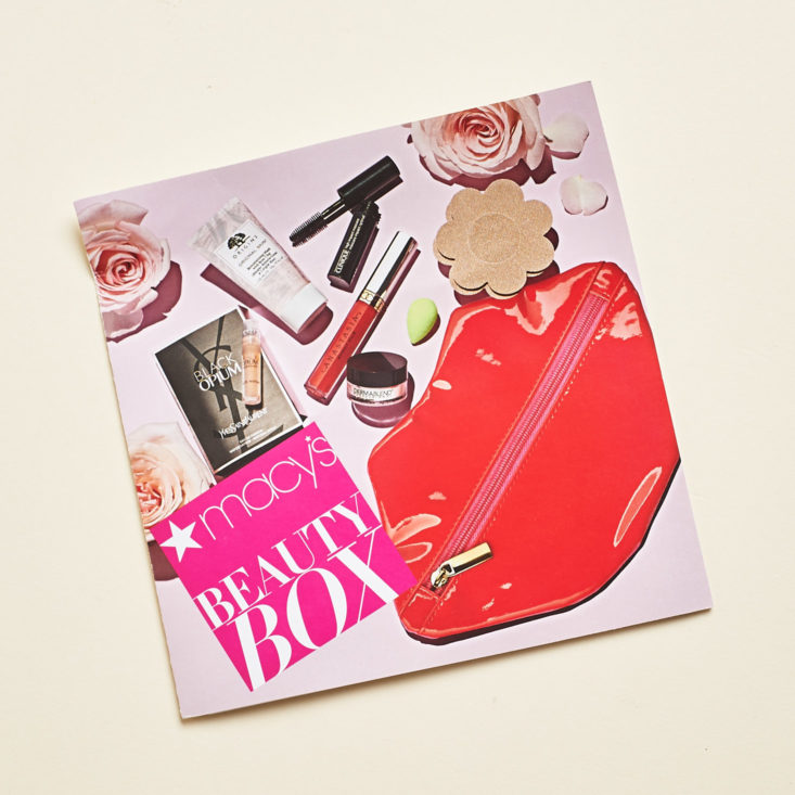 Macys Beauty Box February 2019 booklet