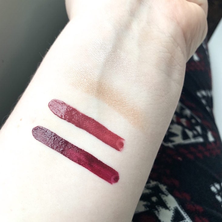 OFRA Mystery Box February 2019 - Swatches