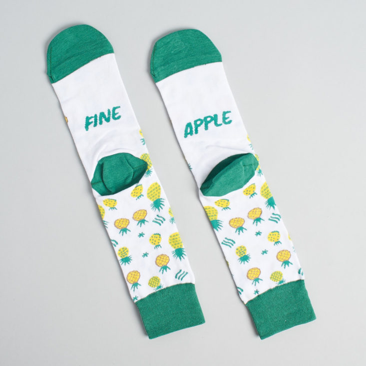 Say It With A Sock Mens January 2019 fine apple words on socks