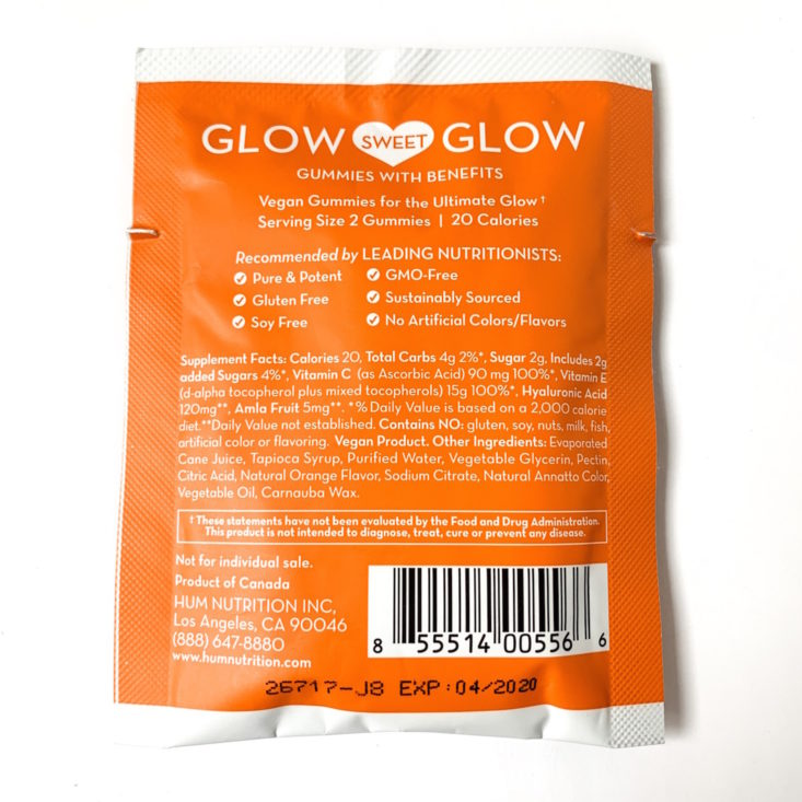 Sephora Favorites Skincare February 2019 - Hum Nutrition Glow Back