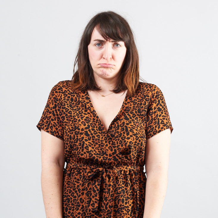 Shoedazzle february leopard print dress illfitting top