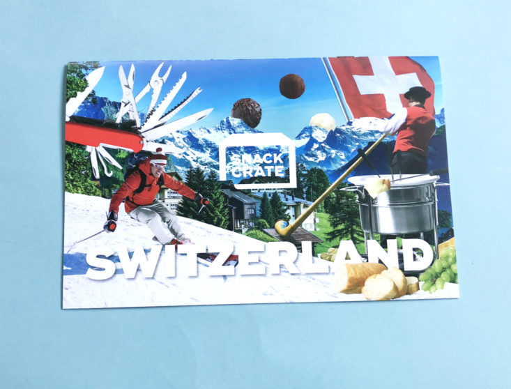 Snack Crate Switzerland January 2019 - Card Front