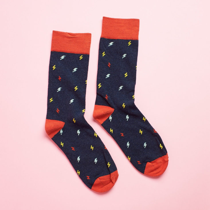 Society Socks january 2019 lightening socks right