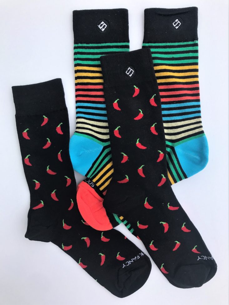 Sock Fancy Mens Crew February 2019 - Both Pair Of Socks