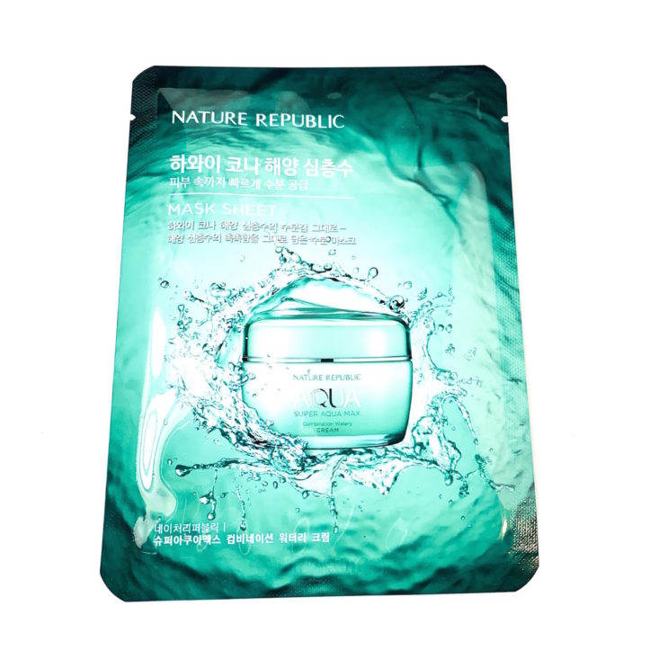 Sooni Mini Box January 2019-Nature Republic Super Aqua Max Sheet Mask Front