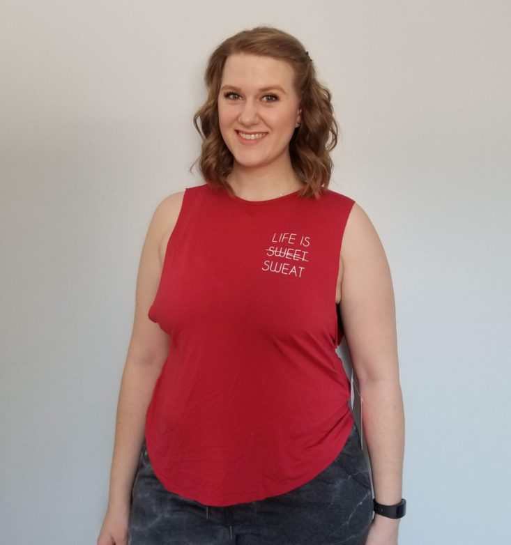 Wantable Fitness Edit February 2019 red tank