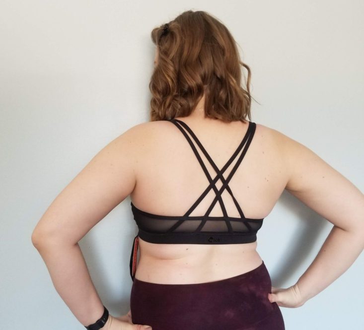 Wantable Fitness Edit February 2019 sports bra back