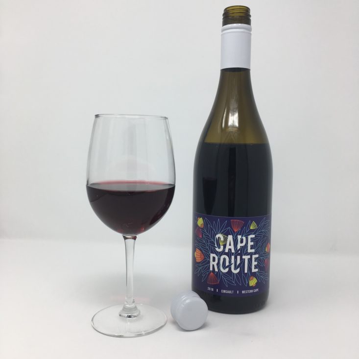 Winc Wine of the Month Review February 2019 - CAPE ROUTE CINSAULT FULL BOTTLE + GLASS