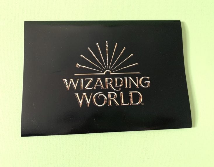 Wizarding World Crate January 2019 - Info Card Close Top