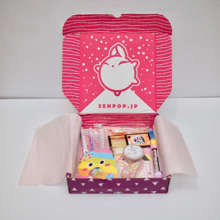 ZenPop Stationery Box January 2019 - Box With All Contents Front