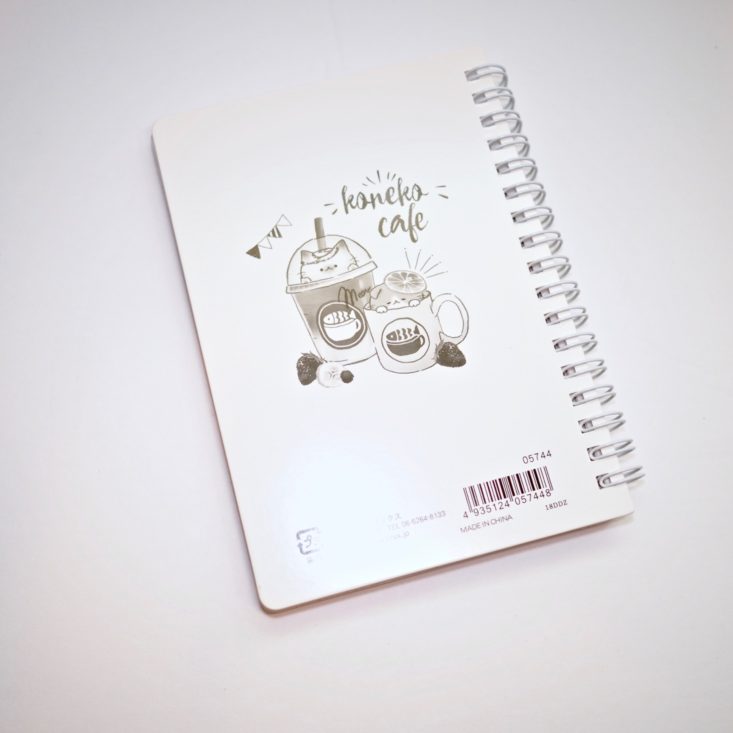 ZenPop Stationery Box January 2019 - Collection Notebook back