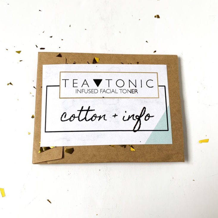 Ahhh Sugar Sugar February 2019 - Twenty Four Karat Tea Tonic Cotton and Info Card Package Front