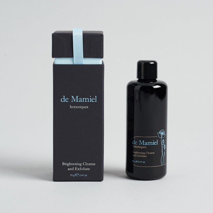 de Mamiel Brightening Cleanse and Exfoliate bottle with box