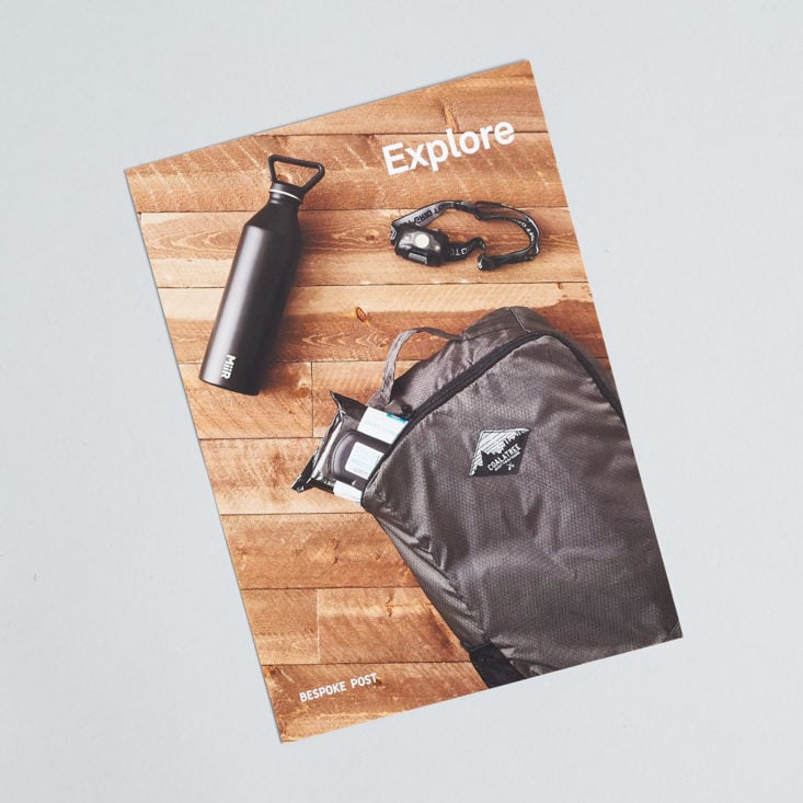 Bespoke Post Explore March 2019 card front