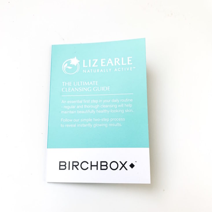 Birchbox Skin Soothers Kit March 2019 - Liz Info Card