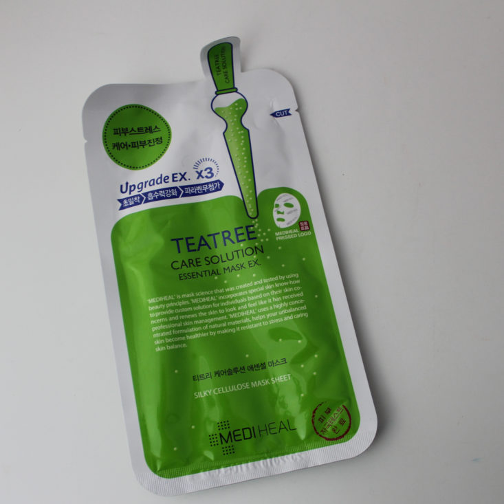 Bomibag February 2019 Review - Mediheal Tea Tree Care Solution Essential Mask Top