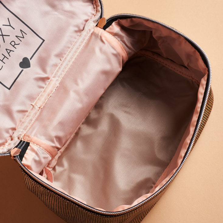 Boxy Luxe March 2019 makeup bag inside