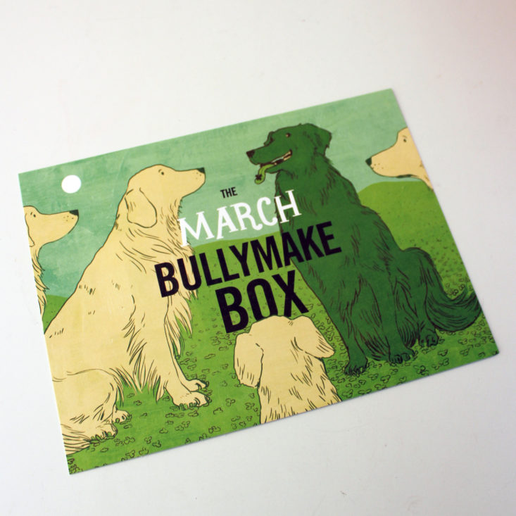 Bullymake Box March 2019 - Booklet Front
