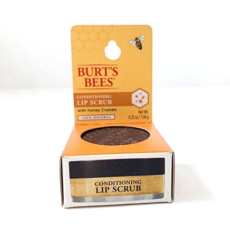 Burt’s Bees Burt’s Box Review March 2019 - Conditioning Lip Scrub Box Front