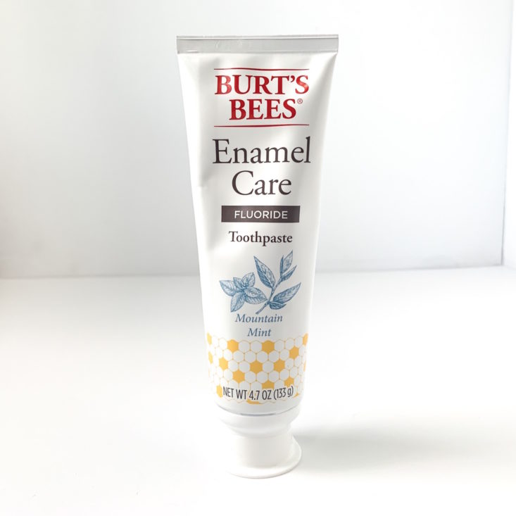 Burt’s Bees Burt’s Box Review March 2019 - Enamel Care Toothpaste Front