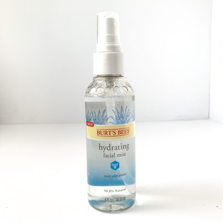 Burt’s Bees Burt’s Box Review March 2019 - Hydrating Facial Mist Front
