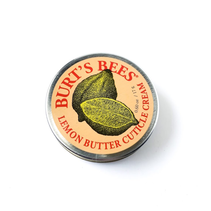 Burt’s Bees Burt’s Box Review March 2019 - Lemon Butter Cuticle Cream Top