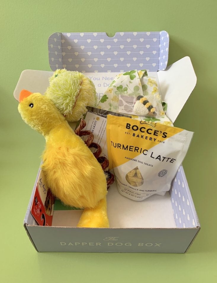 Dapper Dog Box Review March 2019 - All Contents In Box Top