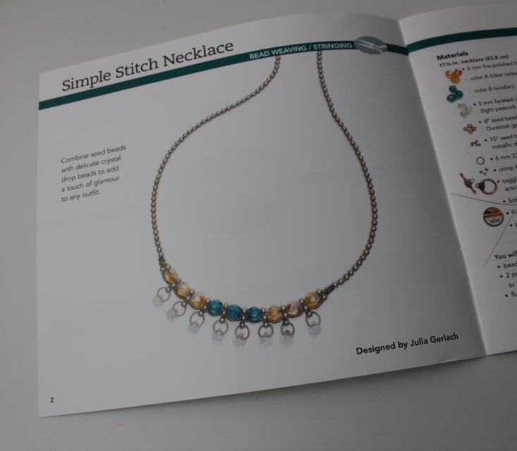 Facet Jewelry Stitching February 2019 - Booklet 2