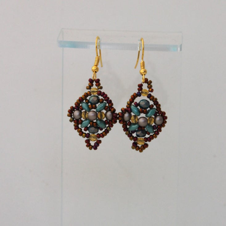 Facet Jewelry Stitching March 2019 - Earrings Front