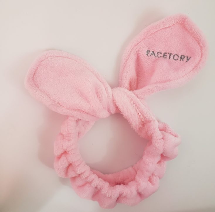 Facetory Lux Box Deluxe Review March 2019 - Facetory Hair Headband 1 Top