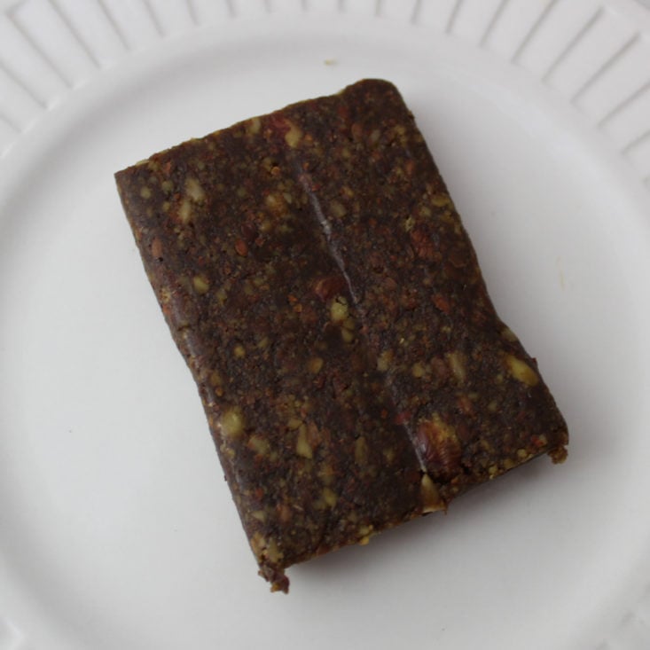 Fit Snack Box Review February 2019 - IQBar in Matcha Chai Hazelnut In Plate Top