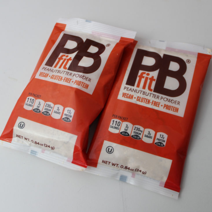 Fit Snack Box Review February 2019 - PB Fit Packet Top