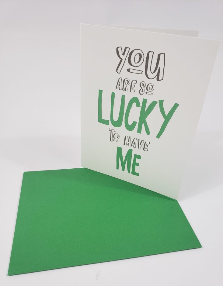Flair & Paper March 2019 – You Are So Lucky Card Front