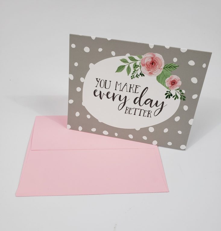 Flair & Paper March 2019 – You Make Every Day Better Card Front
