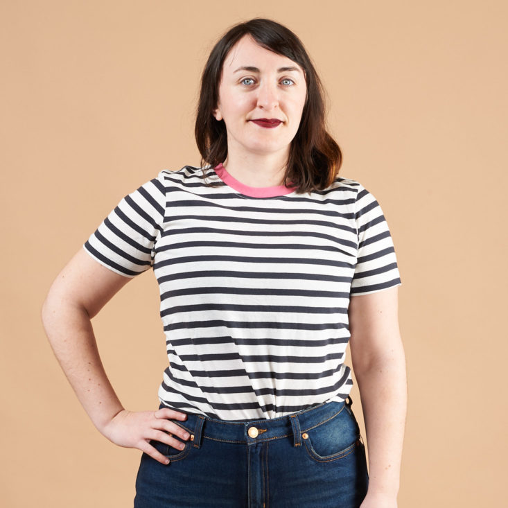 Frank and Oak March 2019 striped tee