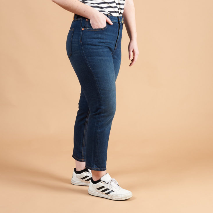 Frank and Oak March 2019 side jeans