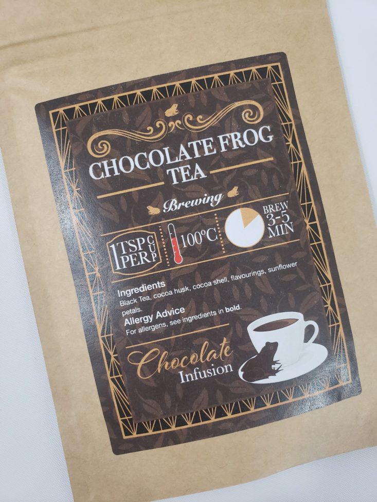 GeekGear World of Wizardry Box February 2019 - Chocolate Frog Tea Closer Front