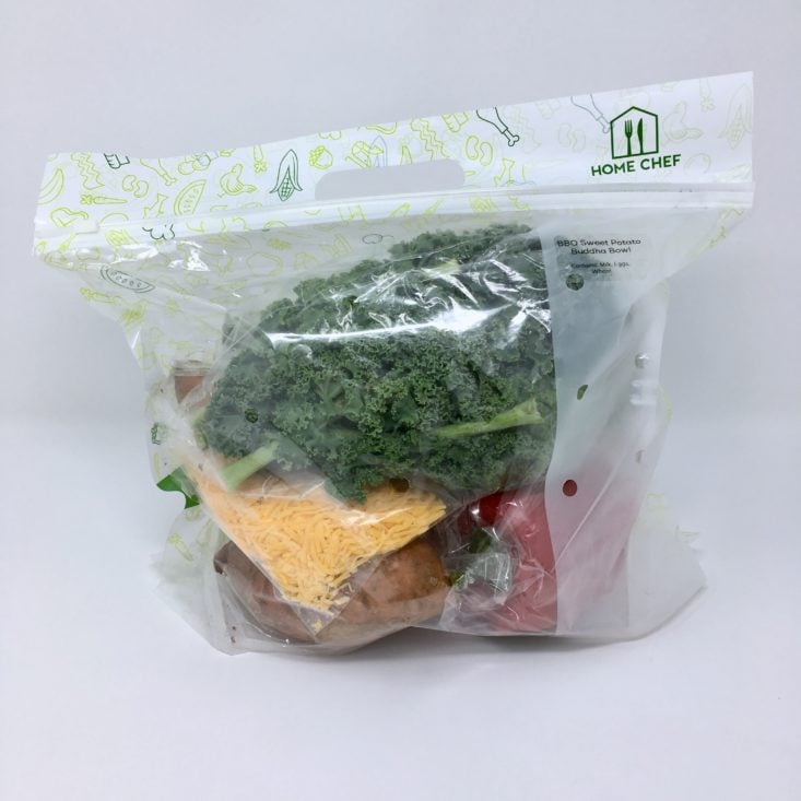 Home Chef Subscription Box Review March 2019 - Potato Bowl Bag Full Front