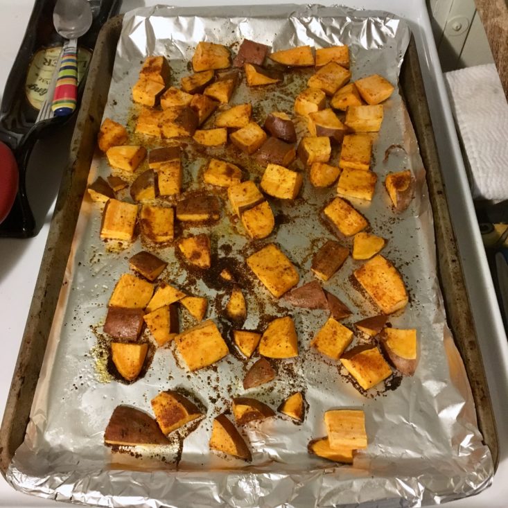 Home Chef Subscription Box Review March 2019 - Potato Bowl Roasted Top