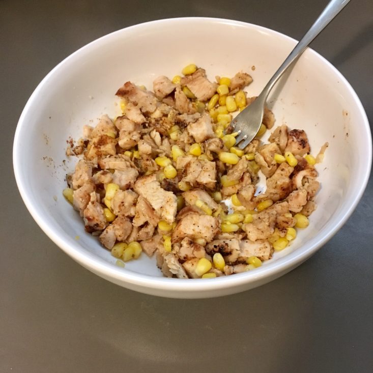 Home Chef Subscription Box Review March 2019 - Salad Chicken Seasoning In Bowl Top
