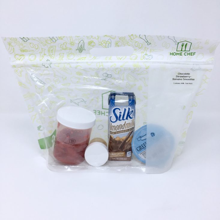 Home Chef Subscription Box Review March 2019 - Smoothie Bag Full Front