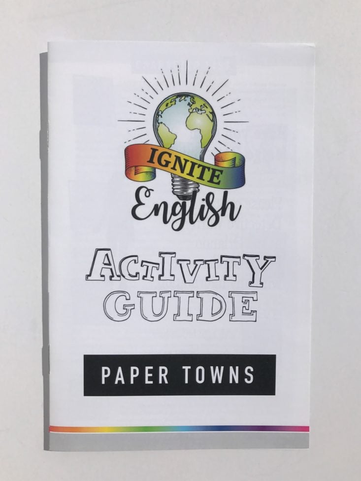 Ignite English Review March 2019 - Activity Guide Front Top