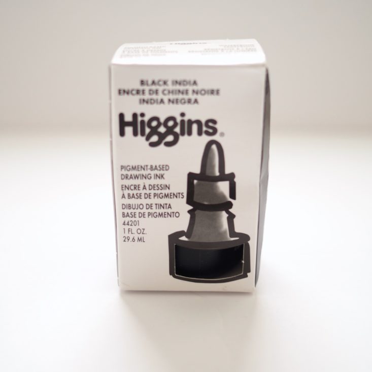 Inky Box February 2019 - Higgins India Ink Box Front